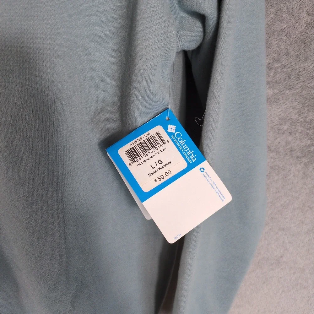 Columbia‎ Hart Mountain II Crew Sweatshirt Mens Large Sage Green